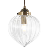 Laura Ashley Whitham  Pendant Antique Brass and Glass